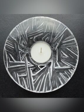 Orrefors Crystal Votive Candle Holder ICY LJUSLYKTA MARTTI RYTKONEN Sweden